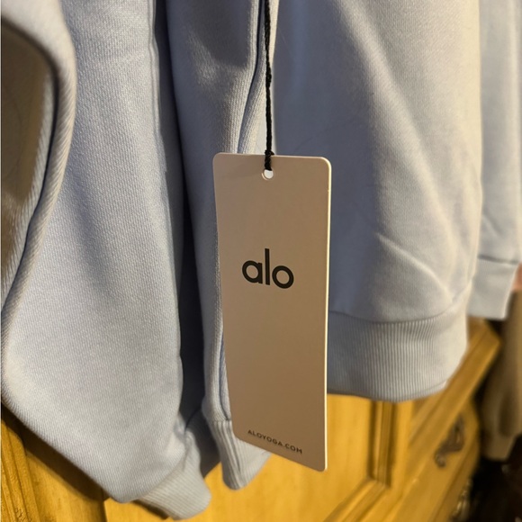 ALO Women’s Sea Shell Blue Crewneck Sweatahirt. Can’t get this color anymore - Picture 5 of 11